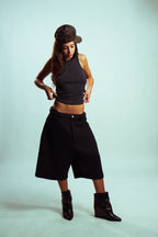 "MIDNIGHT" shorts