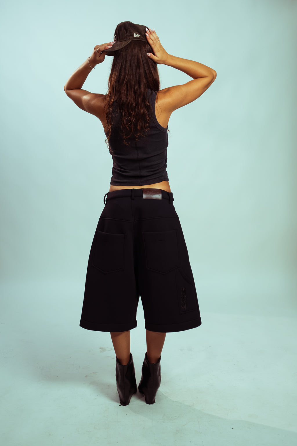 "MIDNIGHT" shorts